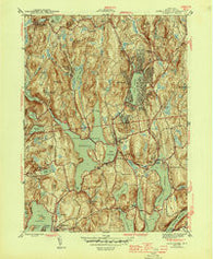 Lake Carmel New York Historical topographic map, 1:31680 scale, 7.5 X 7.5 Minute, Year 1944
