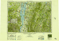 Lake Champlain New York Historical topographic map, 1:250000 scale, 1 X 2 Degree, Year 1950