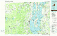 Lake Champlain North New York Historical topographic map, 1:100000 scale, 30 X 60 Minute, Year 1986
