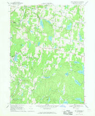 Lake Huntington New York Historical topographic map, 1:24000 scale, 7.5 X 7.5 Minute, Year 1967
