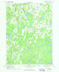 Lake Huntington New York Historical topographic map, 1:24000 scale, 7.5 X 7.5 Minute, Year 1967