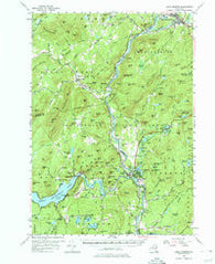 Lake Luzerne New York Historical topographic map, 1:62500 scale, 15 X 15 Minute, Year 1955