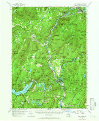 Lake Luzerne New York Historical topographic map, 1:62500 scale, 15 X 15 Minute, Year 1955