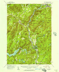 Lake Luzerne New York Historical topographic map, 1:62500 scale, 15 X 15 Minute, Year 1955