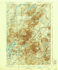 Lake Placid New York Historical topographic map, 1:62500 scale, 15 X 15 Minute, Year 1898