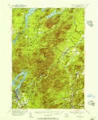 Lake Placid New York Historical topographic map, 1:62500 scale, 15 X 15 Minute, Year 1953