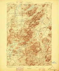 Lake Placid New York Historical topographic map, 1:62500 scale, 15 X 15 Minute, Year 1896