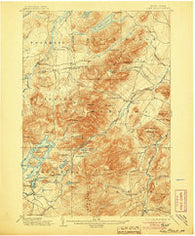 Lake Placid New York Historical topographic map, 1:62500 scale, 15 X 15 Minute, Year 1898