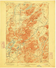 Lake Placid New York Historical topographic map, 1:62500 scale, 15 X 15 Minute, Year 1898