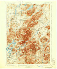 Lake Placid New York Historical topographic map, 1:62500 scale, 15 X 15 Minute, Year 1898