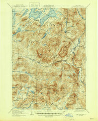 Lake Pleasant New York Historical topographic map, 1:62500 scale, 15 X 15 Minute, Year 1907