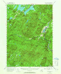 Lake Pleasant New York Historical topographic map, 1:62500 scale, 15 X 15 Minute, Year 1954