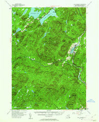 Lake Pleasant New York Historical topographic map, 1:62500 scale, 15 X 15 Minute, Year 1954