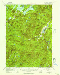 Lake Pleasant New York Historical topographic map, 1:62500 scale, 15 X 15 Minute, Year 1954