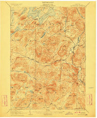 Lake Pleasant New York Historical topographic map, 1:62500 scale, 15 X 15 Minute, Year 1907
