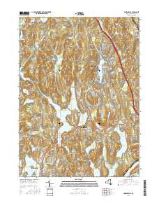 Lake Carmel New York Current topographic map, 1:24000 scale, 7.5 X 7.5 Minute, Year 2016