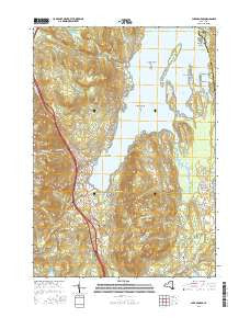 Lake George New York Current topographic map, 1:24000 scale, 7.5 X 7.5 Minute, Year 2016