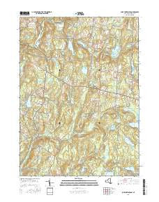 Lake Huntington New York Current topographic map, 1:24000 scale, 7.5 X 7.5 Minute, Year 2016