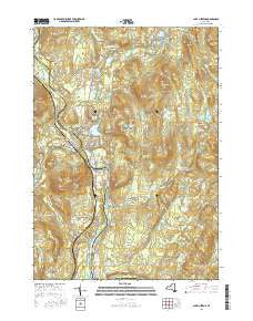 Lake Luzerne New York Current topographic map, 1:24000 scale, 7.5 X 7.5 Minute, Year 2016