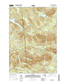 Lake Ozonia New York Current topographic map, 1:24000 scale, 7.5 X 7.5 Minute, Year 2016