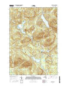 Lake Titus New York Current topographic map, 1:24000 scale, 7.5 X 7.5 Minute, Year 2016