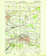 Lancaster New York Historical topographic map, 1:24000 scale, 7.5 X 7.5 Minute, Year 1950