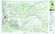Lancaster New York Historical topographic map, 1:25000 scale, 7.5 X 15 Minute, Year 1982