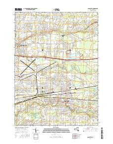 Lancaster New York Current topographic map, 1:24000 scale, 7.5 X 7.5 Minute, Year 2016