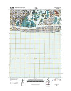 Lawrence New York Historical topographic map, 1:24000 scale, 7.5 X 7.5 Minute, Year 2013