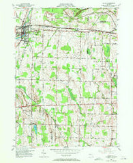 Le Roy New York Historical topographic map, 1:24000 scale, 7.5 X 7.5 Minute, Year 1950