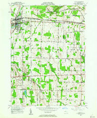 Le Roy New York Historical topographic map, 1:24000 scale, 7.5 X 7.5 Minute, Year 1950