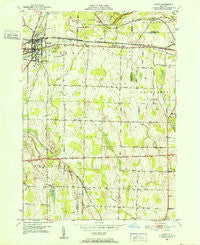 Le Roy New York Historical topographic map, 1:24000 scale, 7.5 X 7.5 Minute, Year 1950