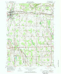 Le Roy New York Historical topographic map, 1:24000 scale, 7.5 X 7.5 Minute, Year 1950