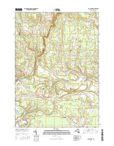Lee Center New York Current topographic map, 1:24000 scale, 7.5 X 7.5 Minute, Year 2016