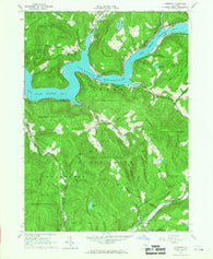 Lewbeach New York Historical topographic map, 1:24000 scale, 7.5 X 7.5 Minute, Year 1965