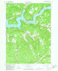 Lewbeach New York Historical topographic map, 1:24000 scale, 7.5 X 7.5 Minute, Year 1965