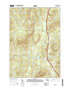 Lewis New York Current topographic map, 1:24000 scale, 7.5 X 7.5 Minute, Year 2016