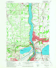 Lewiston New York Historical topographic map, 1:24000 scale, 7.5 X 7.5 Minute, Year 1965