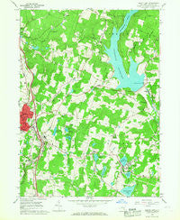 Liberty East New York Historical topographic map, 1:24000 scale, 7.5 X 7.5 Minute, Year 1966