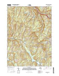 Liberty West New York Current topographic map, 1:24000 scale, 7.5 X 7.5 Minute, Year 2016