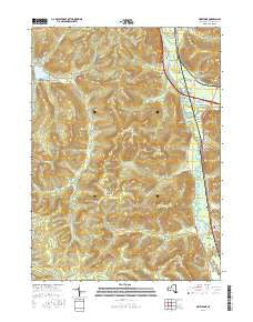 Limestone New York Current topographic map, 1:24000 scale, 7.5 X 7.5 Minute, Year 2016