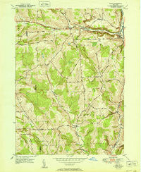Lisle New York Historical topographic map, 1:24000 scale, 7.5 X 7.5 Minute, Year 1951