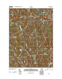 Lisle New York Historical topographic map, 1:24000 scale, 7.5 X 7.5 Minute, Year 2013