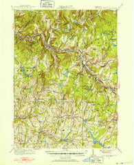 Livingston Manor New York Historical topographic map, 1:62500 scale, 15 X 15 Minute, Year 1921