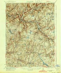 Livingston Manor New York Historical topographic map, 1:62500 scale, 15 X 15 Minute, Year 1923