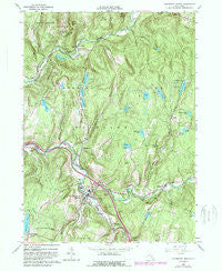 Livingston Manor New York Historical topographic map, 1:24000 scale, 7.5 X 7.5 Minute, Year 1965