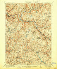 Livingston Manor New York Historical topographic map, 1:62500 scale, 15 X 15 Minute, Year 1923