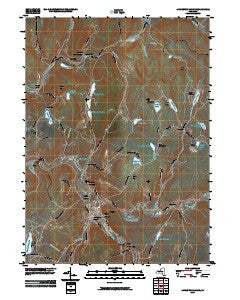 Livingston Manor New York Historical topographic map, 1:24000 scale, 7.5 X 7.5 Minute, Year 2010