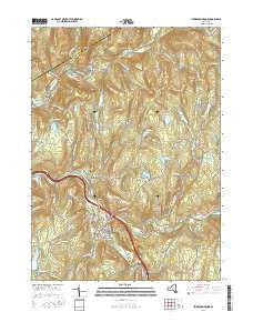 Livingston Manor New York Current topographic map, 1:24000 scale, 7.5 X 7.5 Minute, Year 2016