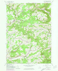 Livingstonville New York Historical topographic map, 1:24000 scale, 7.5 X 7.5 Minute, Year 1945